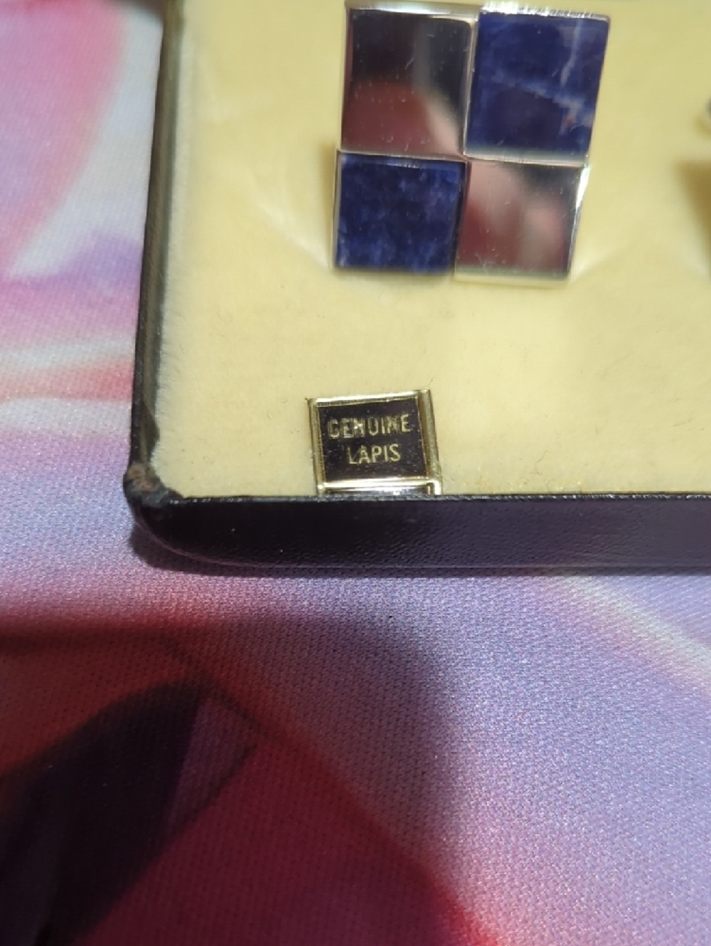 Vintage Kings Road Lapis Lazuli Cufflinks – Sears Men’s Store - Picture 4 of 15